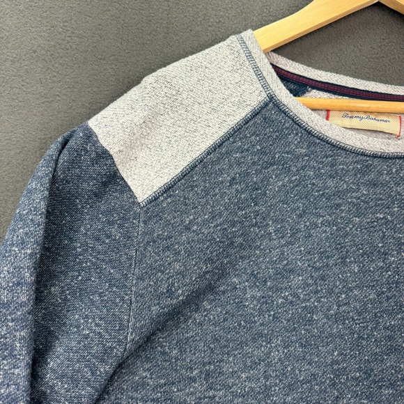 Tommy Bahama Sweater Men's XL Blue Gray Long Sleeve Knit Pullover Soft Tweed - Picture 5 of 12